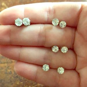 Set of 4 Rhinestone Studs